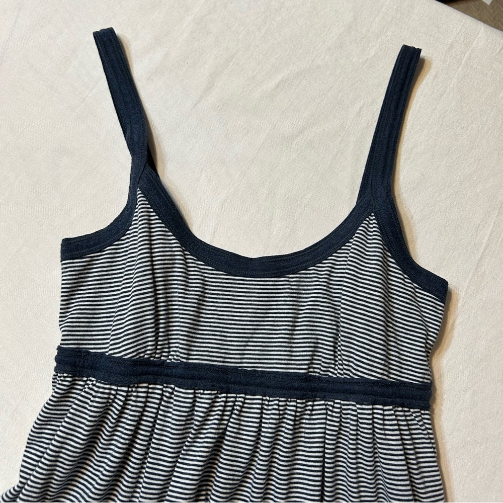 VS PINK// NWT Vintage Striped Tank Dress in Navy/White